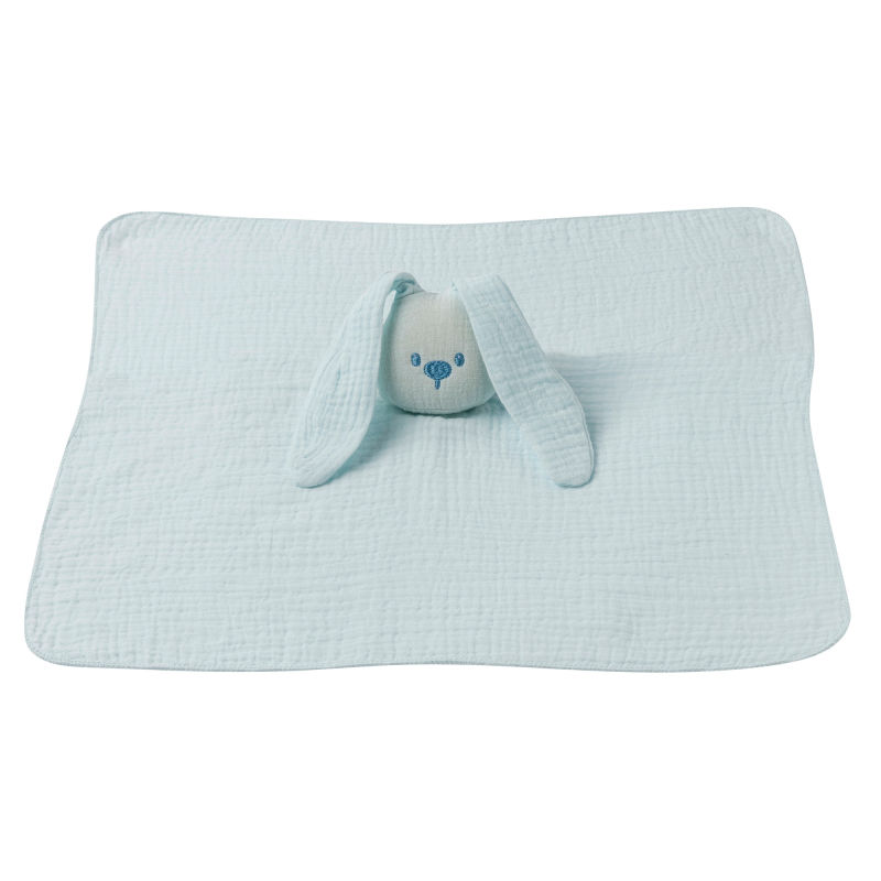  lapidou baby comforter cotton blue 30 x 30 cm 